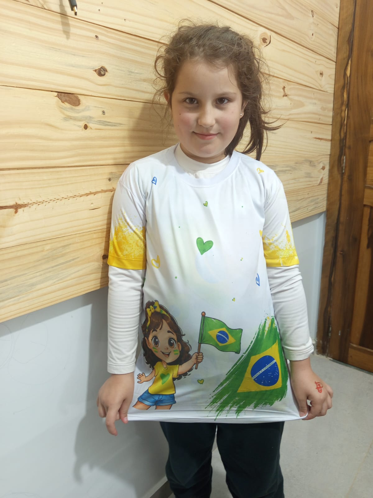 Camiseta infantil personalizada — Brasil